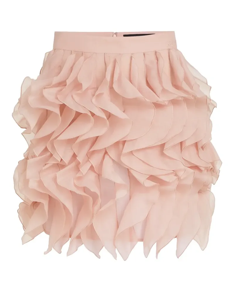 Karl Lagerfeld ruffled mini skirt - Rosa Rosa