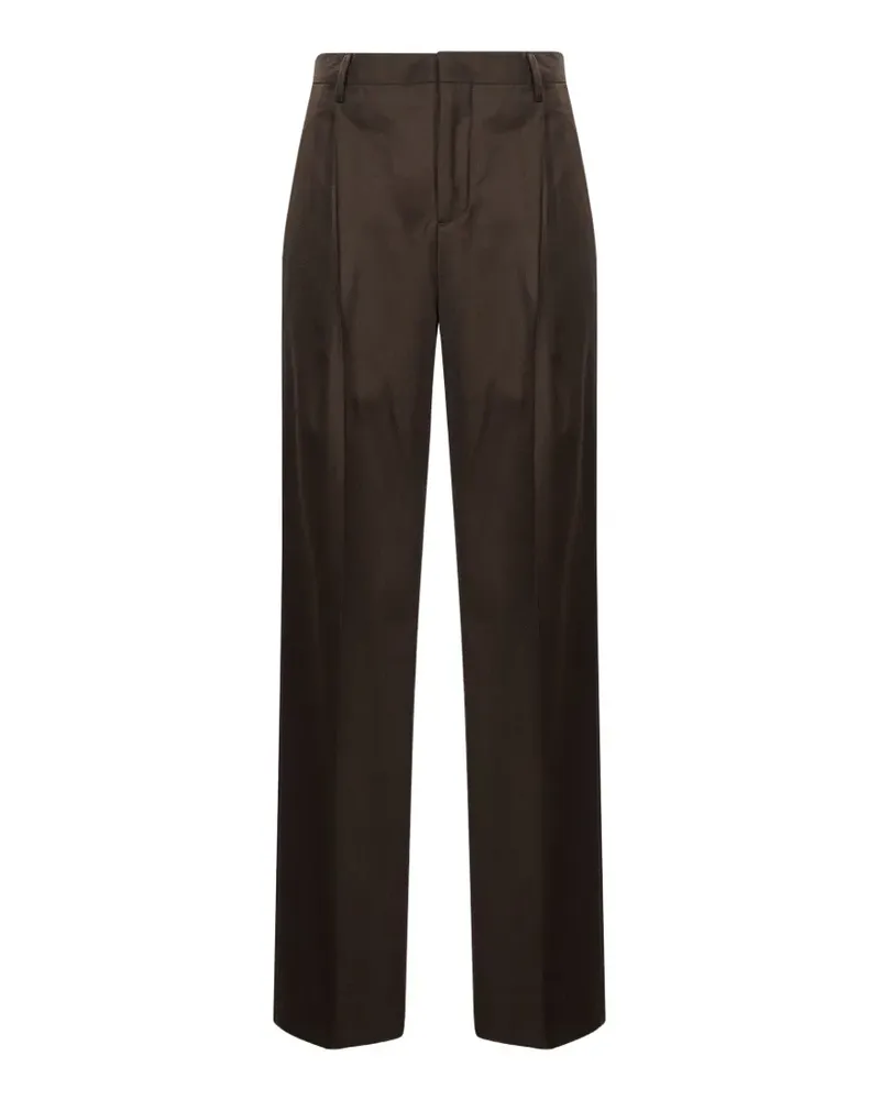 Briglia 1949 Straight-Leg-Hose mit Falten - Braun Braun