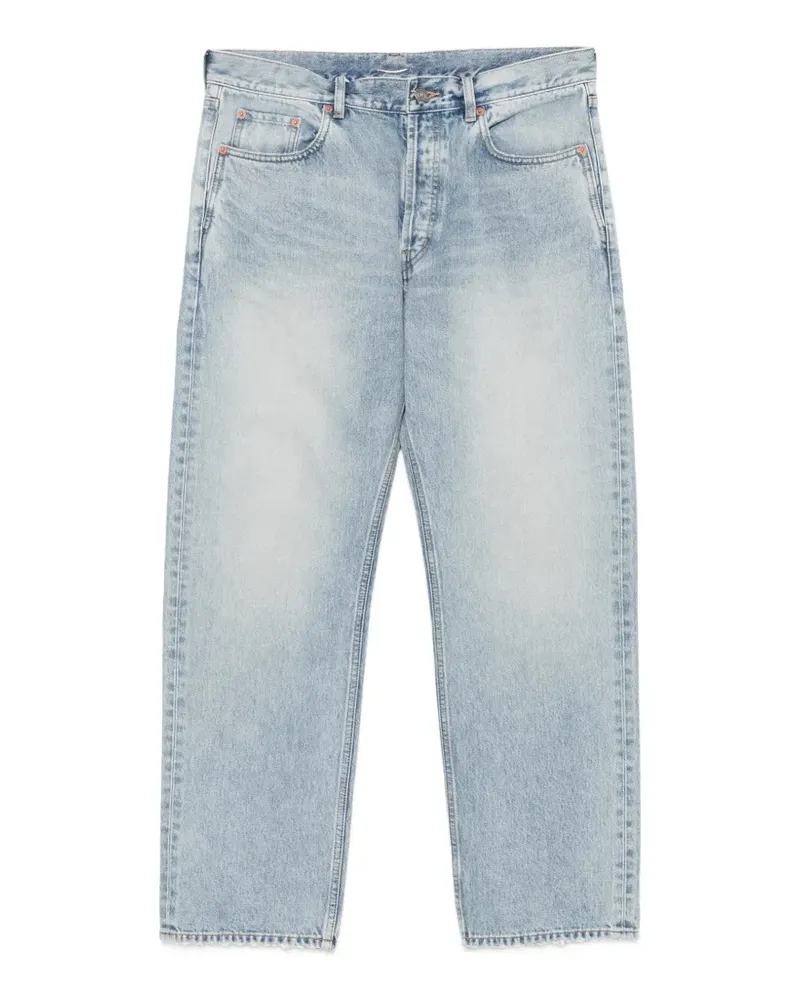 Saint Laurent Lockere Straight-Leg-Jeans - Blau Blau