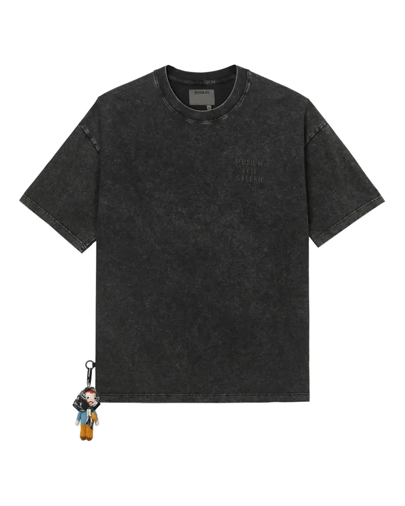 Musium Div. T-Shirt mit geprägtem Detail - Schwarz Schwarz