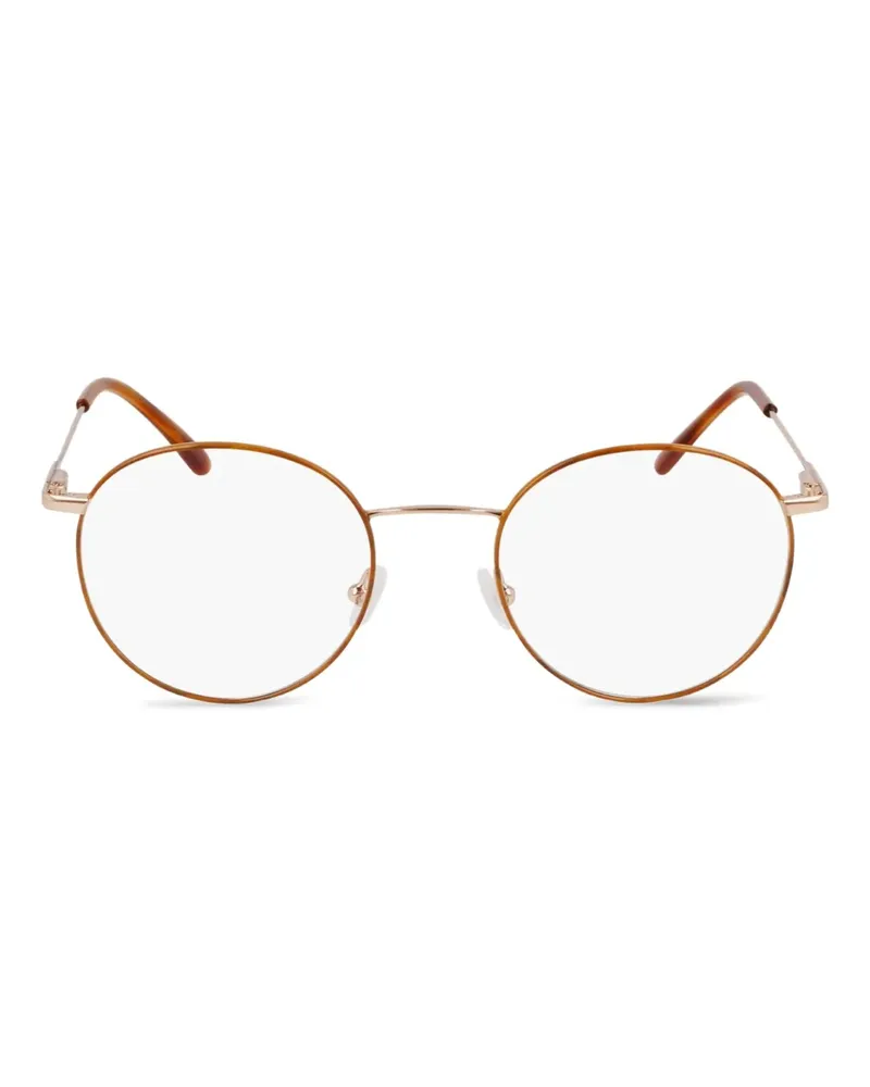 Calvin Klein Brille mit rundem Gestell - Gold Gold