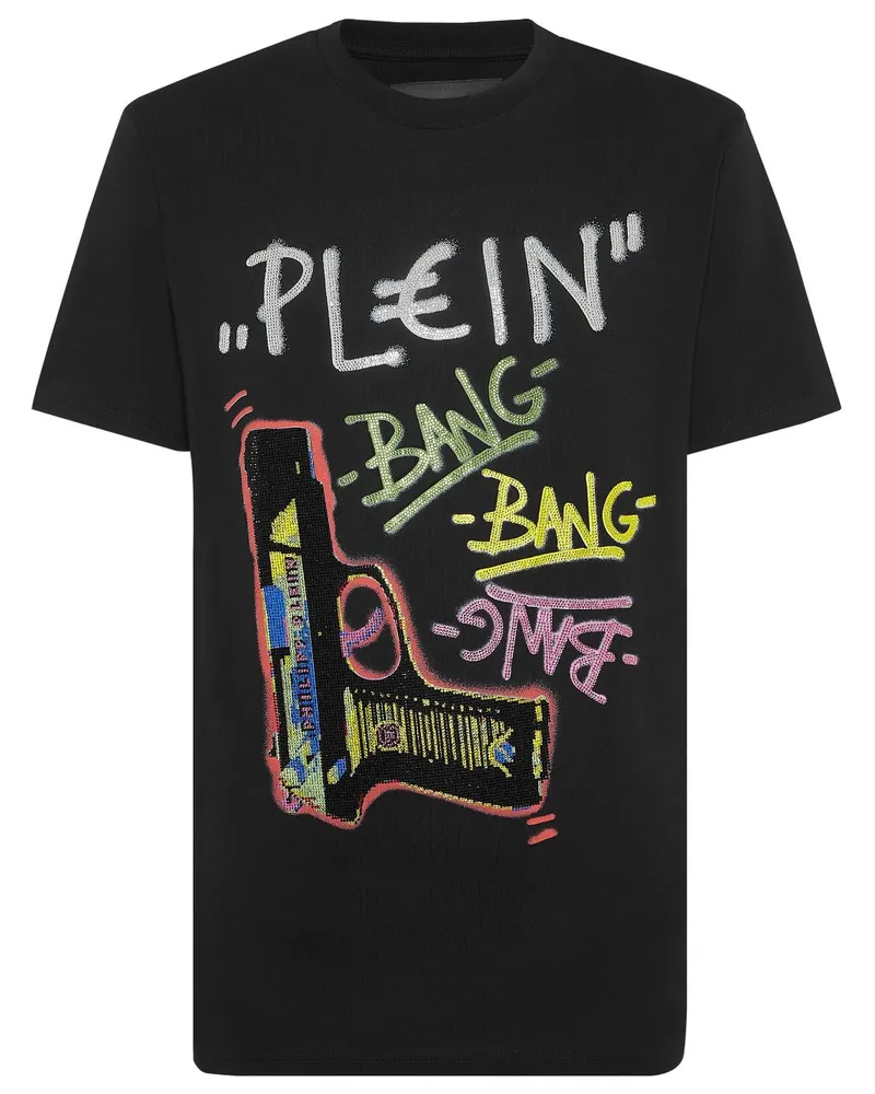 Philipp Plein Gun T-Shirt - Schwarz Schwarz