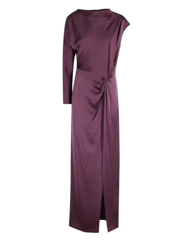 Federica Tosi Asymmetrisches Kleid mit Drapierung - Violett Violett