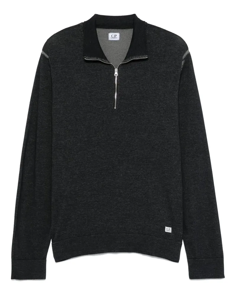 C.P. Company Pullover mit Logo - Blau Blau