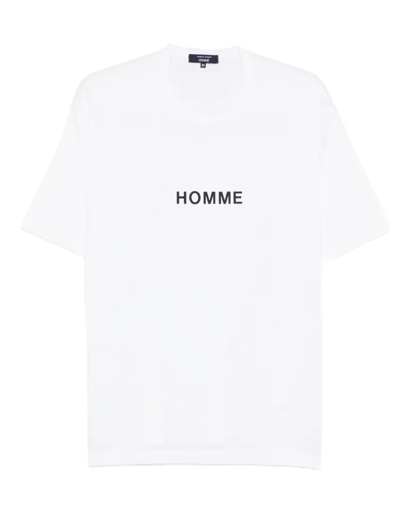 Comme des Garçons logo-print T-shirt - Weiß Weiß