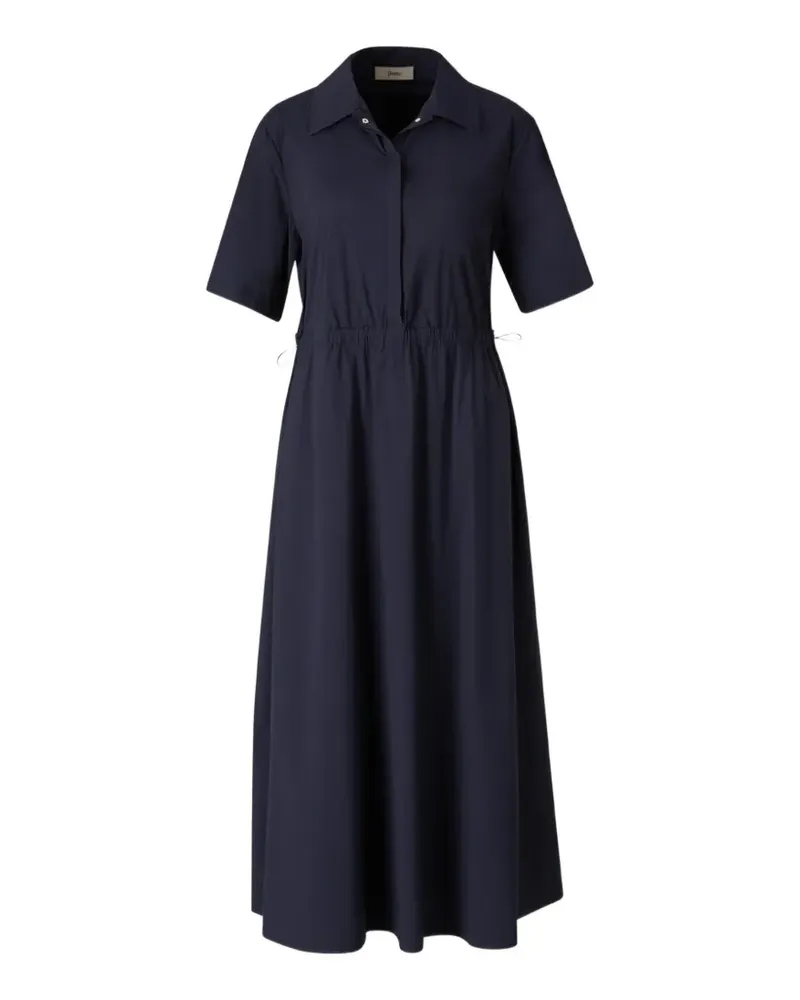 Herno drawstring-waist shirt dress - Blau Blau