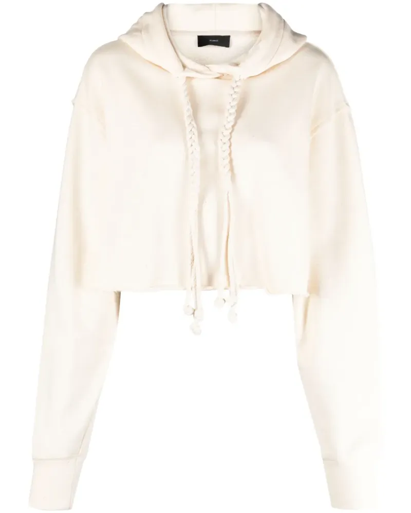 Alanui Akasha Cropped-Hoodie - Nude Nude