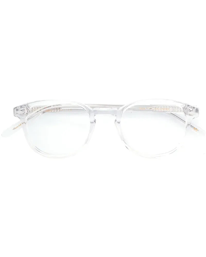 Lesca Brille mit rundem Gestell - Nude Nude