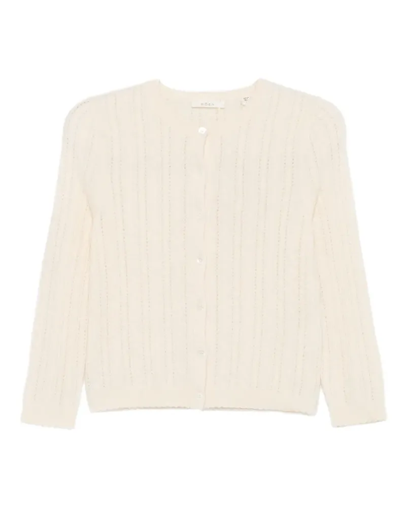 DÔEN Danae cable-knit cardigan - Nude Nude