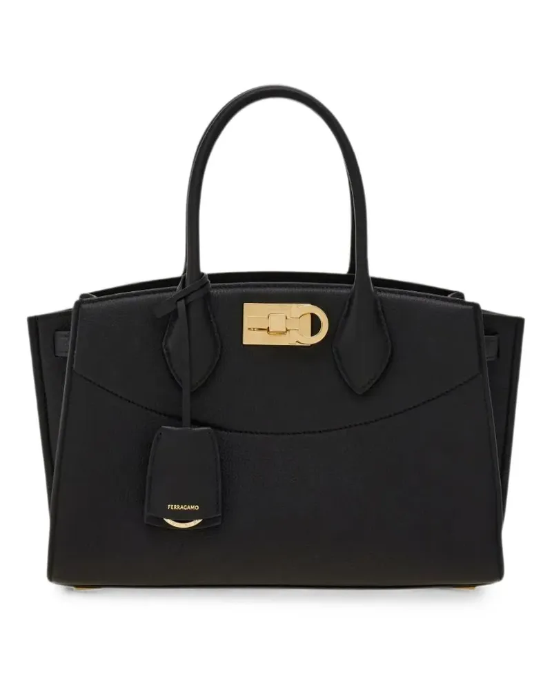 Ferragamo New  Studio Soft Tasche (M) - Schwarz Schwarz