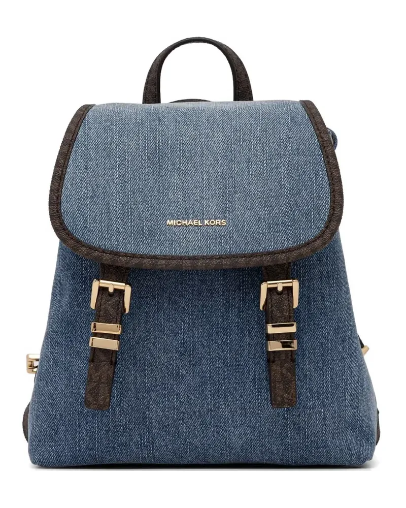 Michael Kors denim buckle-detail backpack - Blau Blau