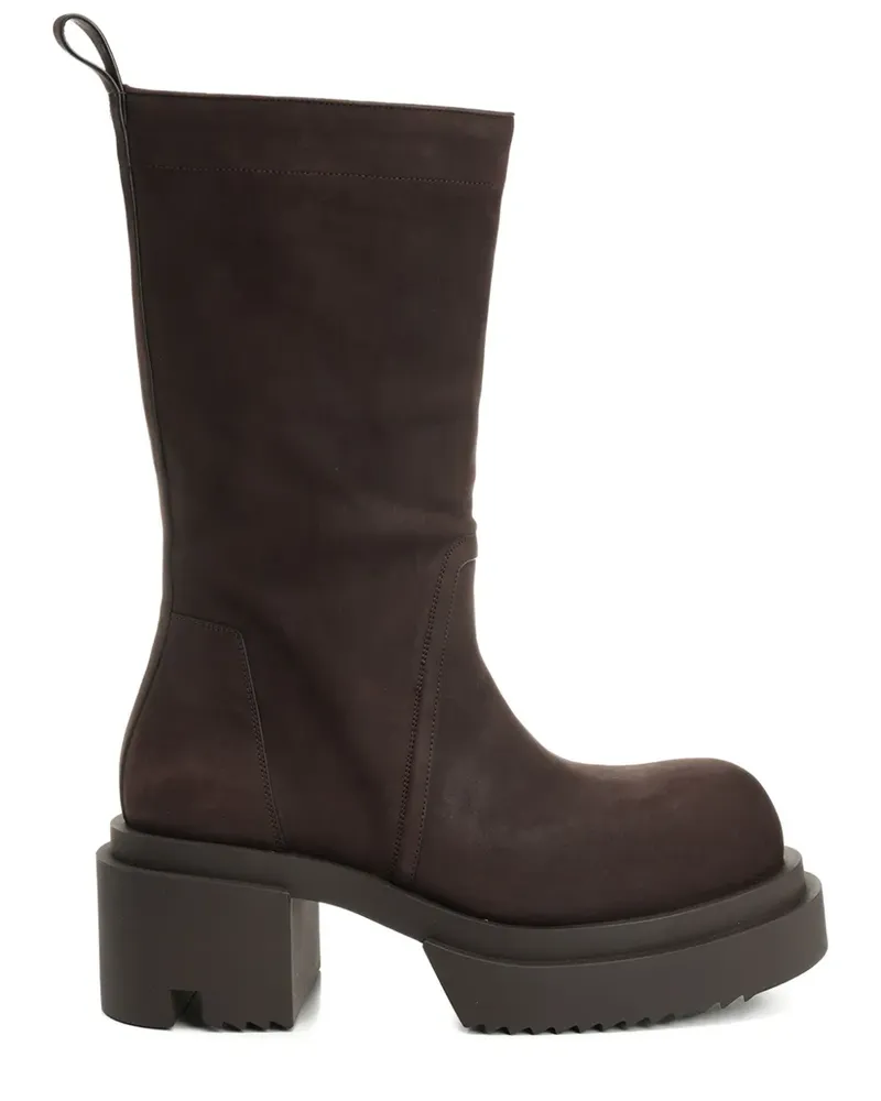 Rick Owens Stiefel mit Plateau 60mm - Braun Braun