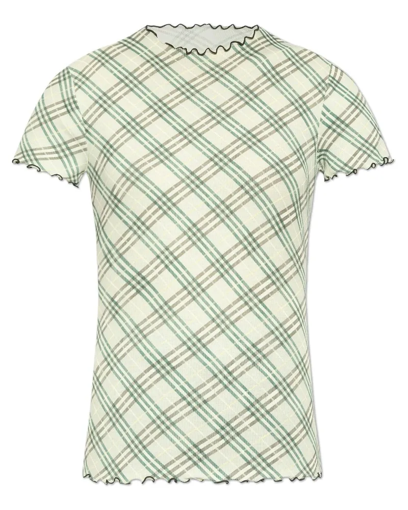 Burberry T-Shirt mit Vintage-Check - Grün Grün