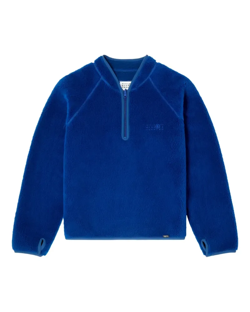 Maison Margiela reversible teddy fleece sweatshirt - Blau Blau