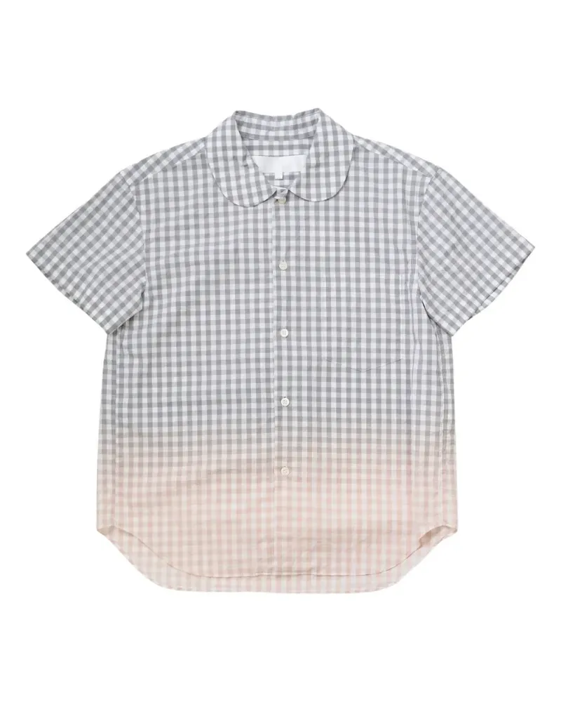 Comme des Garçons Hemd mit Vichy-Karo - Grau Grau