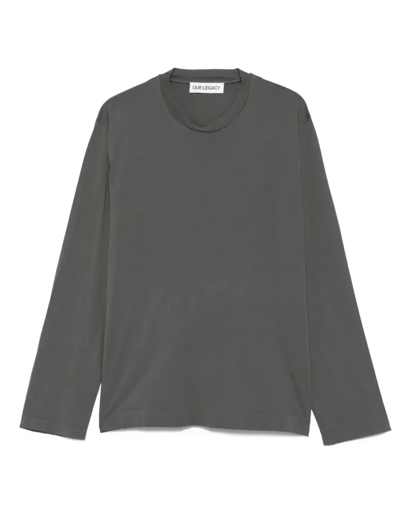 Our Legacy Klassisches Langarmshirt - Grau Grau