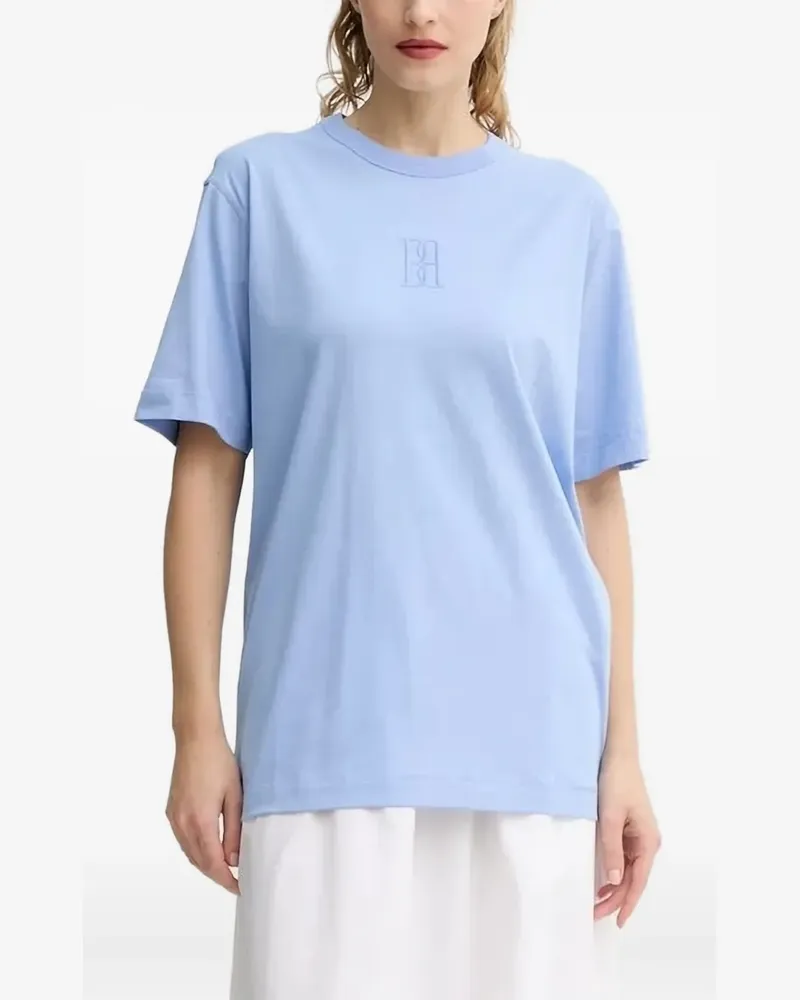 By Malene Birger T-Shirt mit Stickerei - Blau Blau