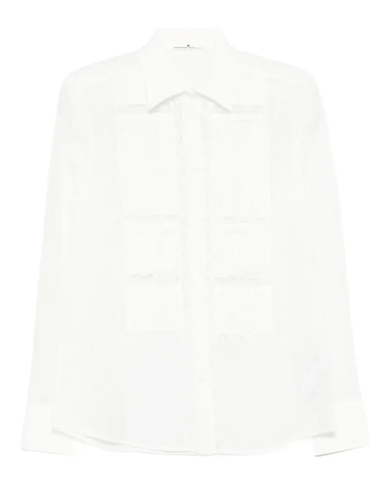 Ermanno Scervino lace-detail shirt - Weiß Weiß