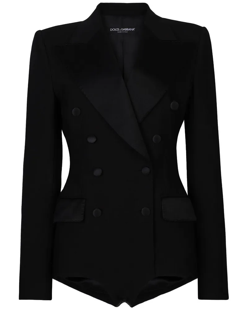 Dolce & Gabbana Doppelreihiger Blazer - Schwarz Schwarz