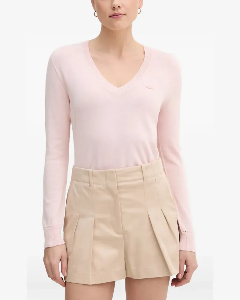 Lacoste V-neck sweater - Rosa Rosa