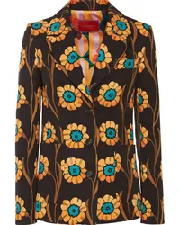 La DoubleJ Blazer mit Blumen-Print Schwarz