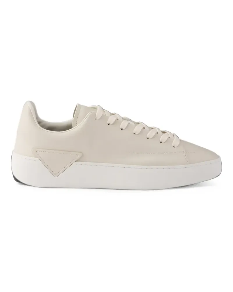 Prada Court leather sneakers - Nude Nude