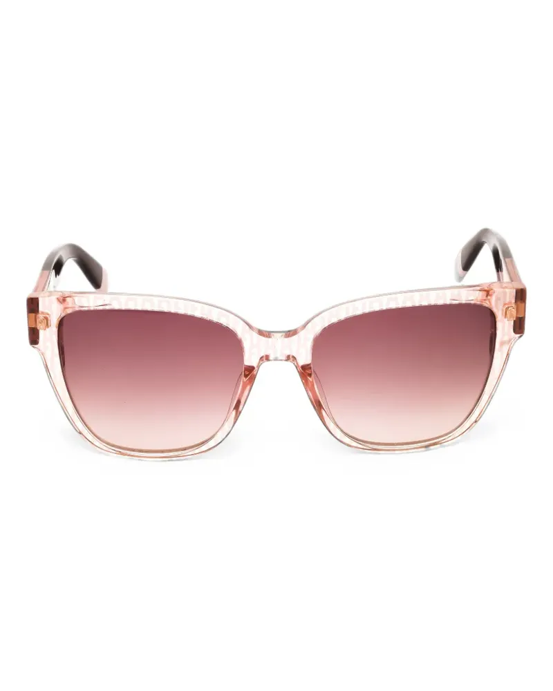 Furla Sonnenbrille mit eckigem Gestell - Rosa Rosa