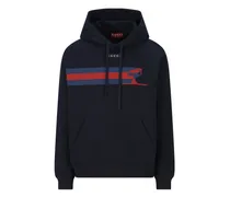 Hoodie mit Kordelzug - Blau