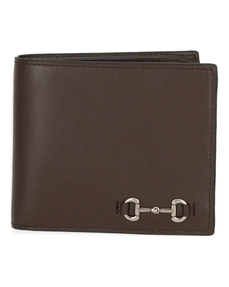 Gucci Portemonnaie mit Horsebit-Detail - Braun Braun