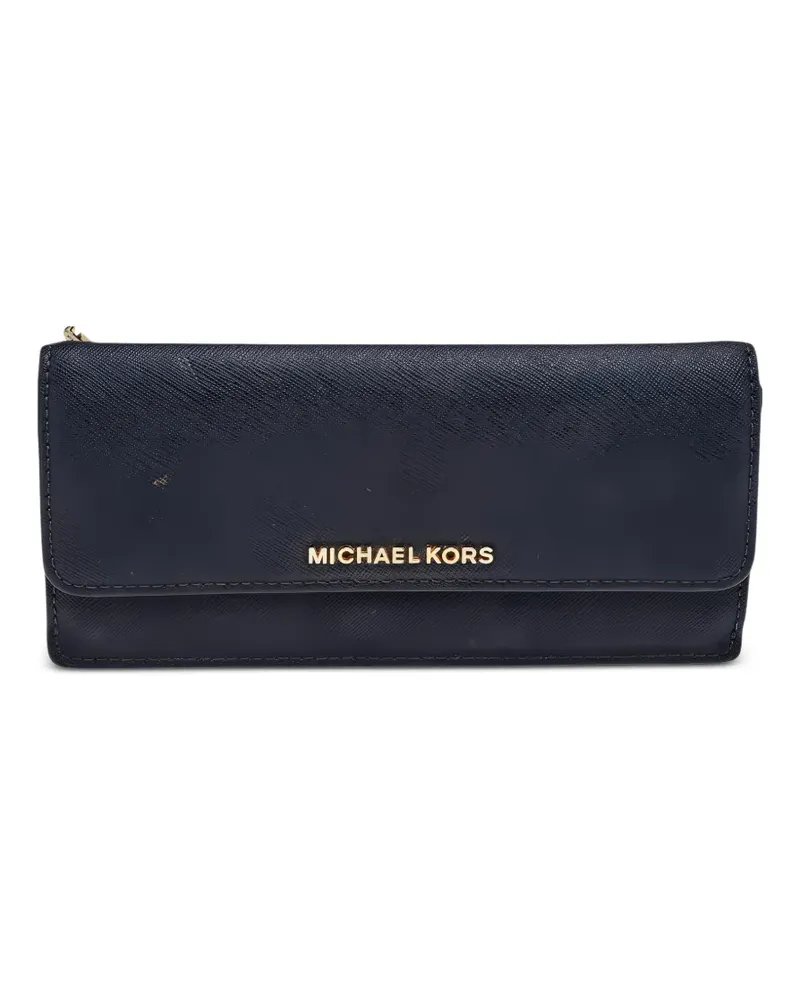 Michael Kors Jet Set leather wallet - Blau Blau
