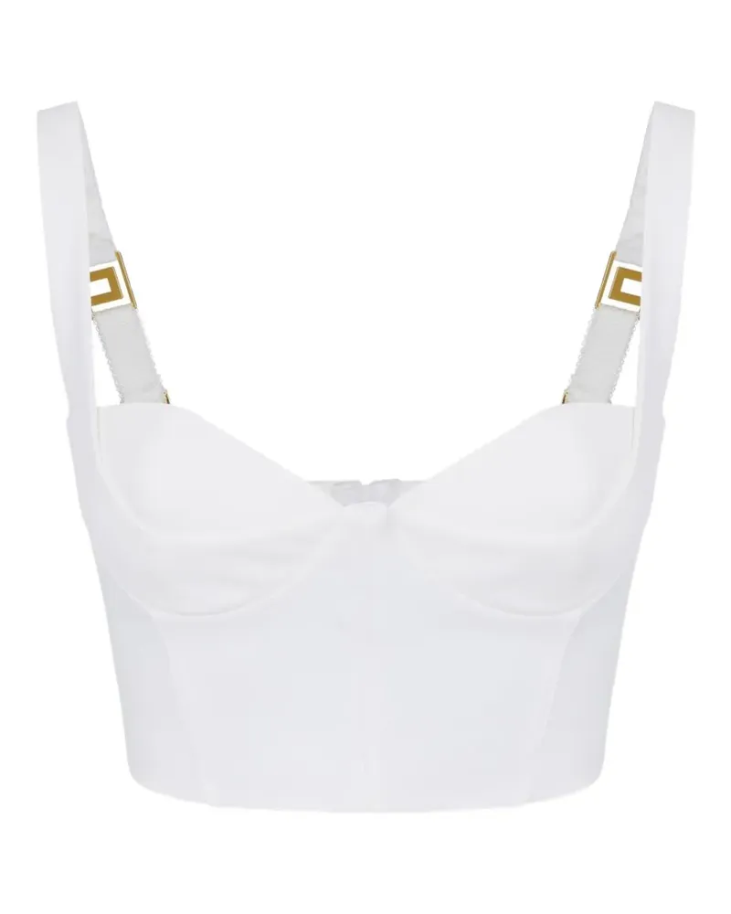 Elisabetta Franchi Cropped-Top aus Funktionsstoff - Weiß Weiß