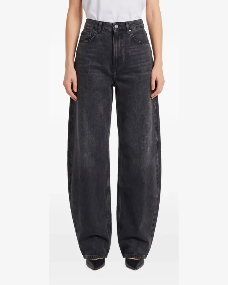 FRANKIE Shop Nick barrel leg jeans - black wash - Schwarz Schwarz