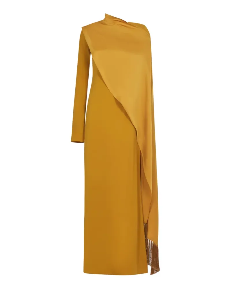 Taller Marmo Drapiertes Mounia Abendkleid - Gelb Gelb