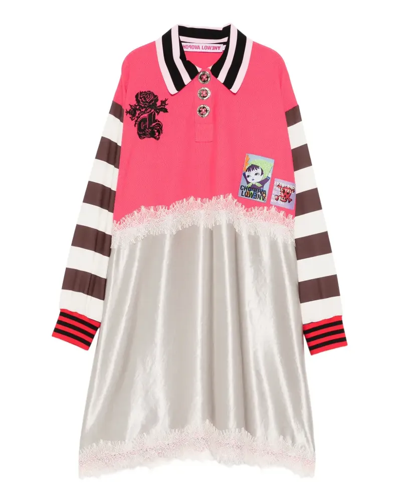 CHOPOVA LOWENA contrasting collar dress - Rosa Rosa