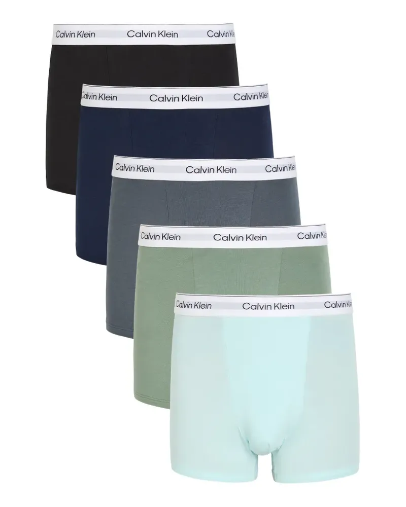 Calvin Klein logo-waistband boxers (set of five) - Blau Blau