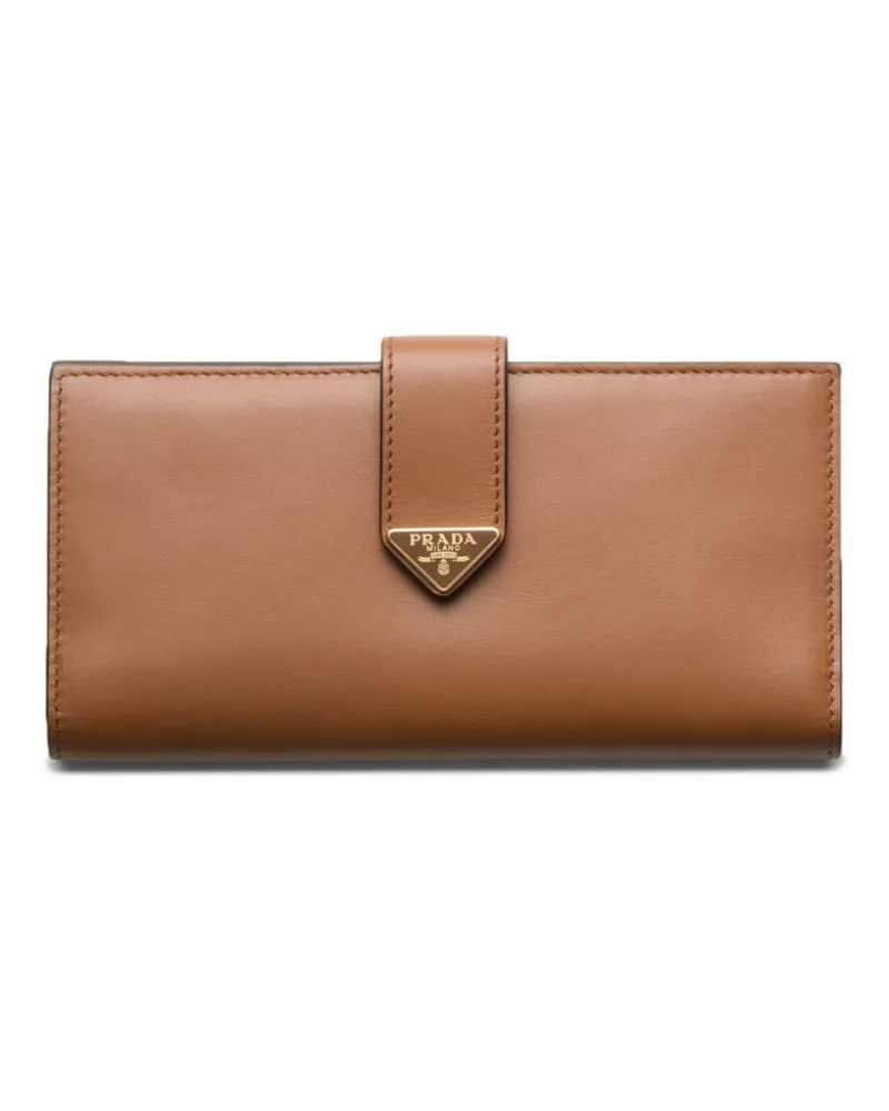 Prada Großes Portemonnaie - Braun Braun
