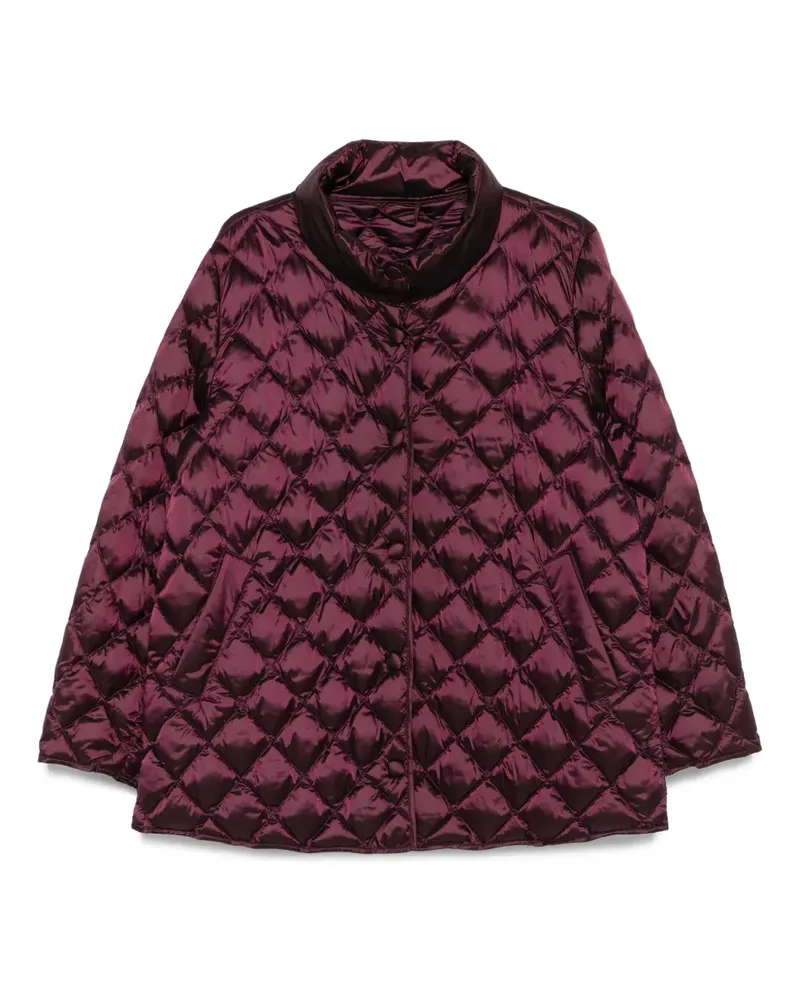 Marina Rinaldi Gesteppte Jacke mit Rautenmuster - Violett Violett