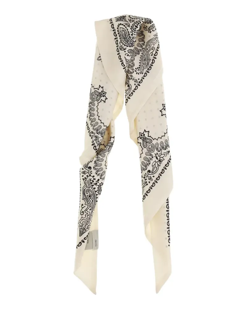 Destin paisley polka-dot scarf - Nude Nude