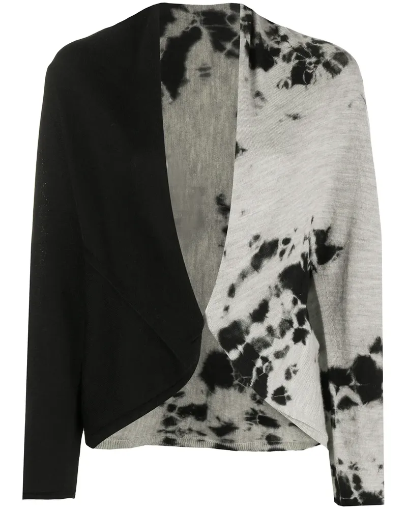 Suzusan tie-dye print cardigan - Schwarz Schwarz