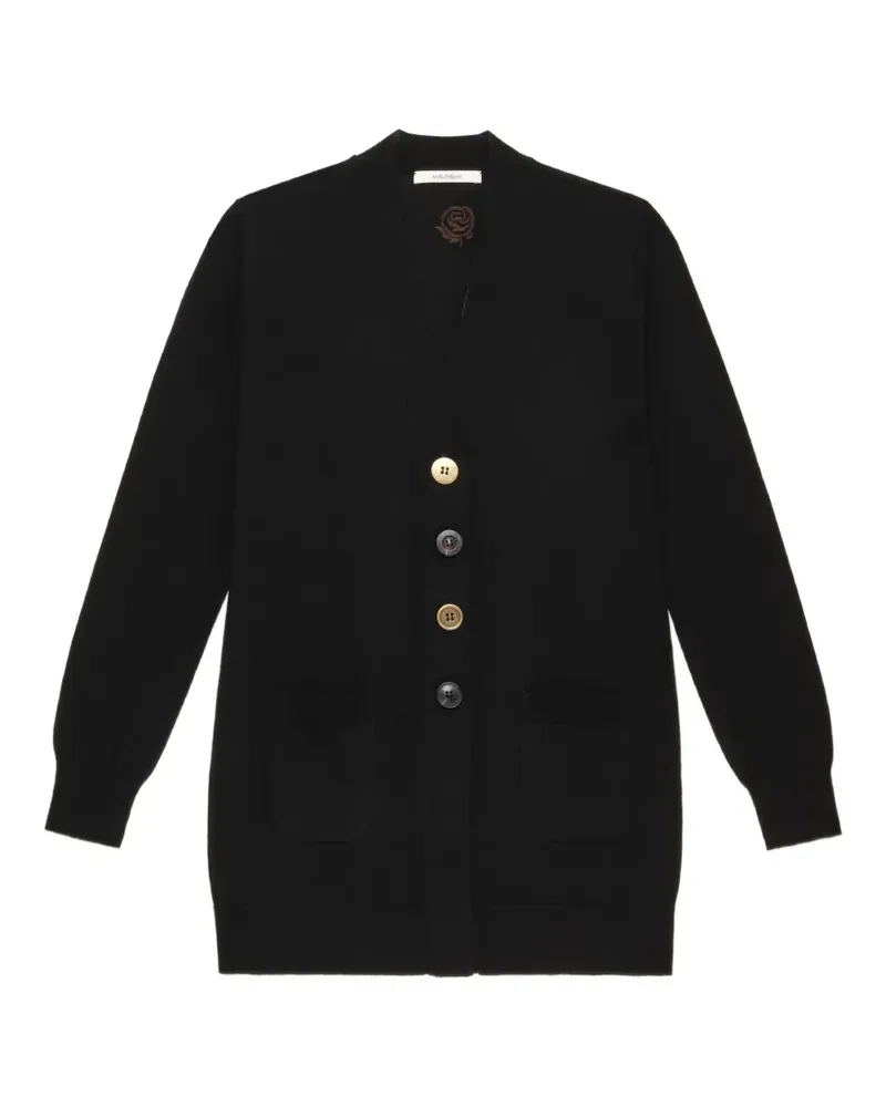 Maliparmi Cardigan mit V-Ausschnitt - Schwarz Schwarz