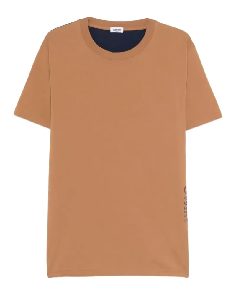 Moschino T-Shirt mit rundem Ausschnitt - Braun Braun