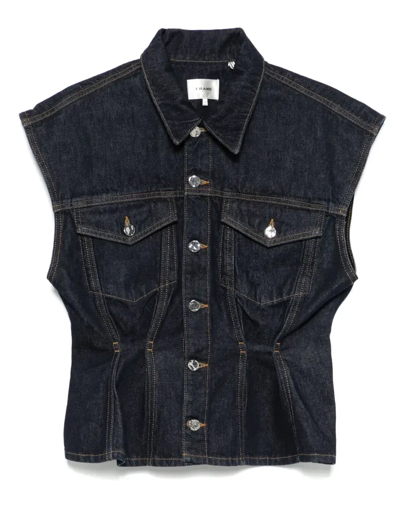 Frame Denim Nipped Weste - Blau Blau