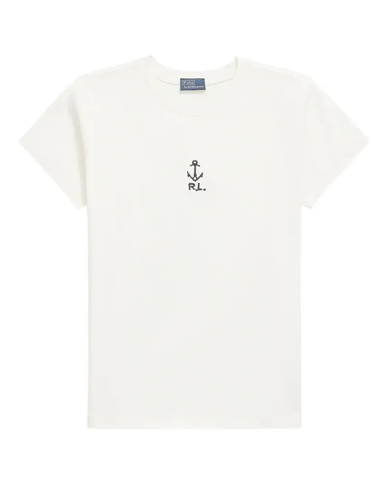 Ralph Lauren T-Shirt mit Anker-Logo - Nude Nude