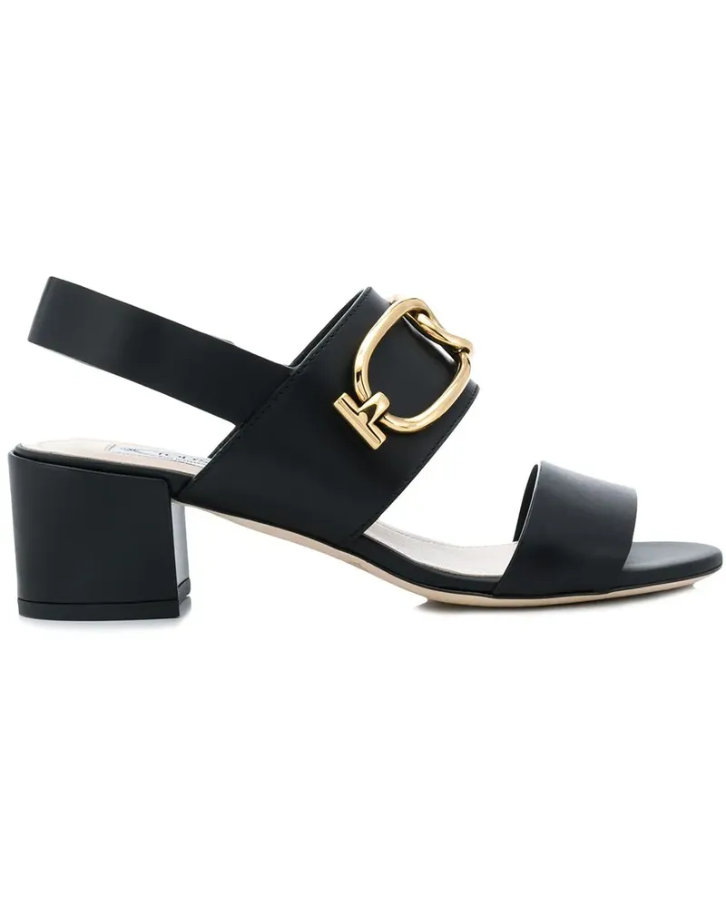 TOD'S Slingback-Sandalen mit Schnalle - Schwarz Schwarz