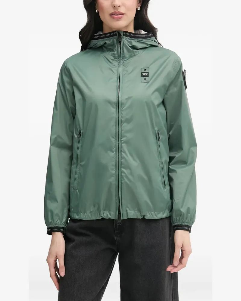 Blauer Anawan logo-patch hooded lightweight jacket - Grün Grün