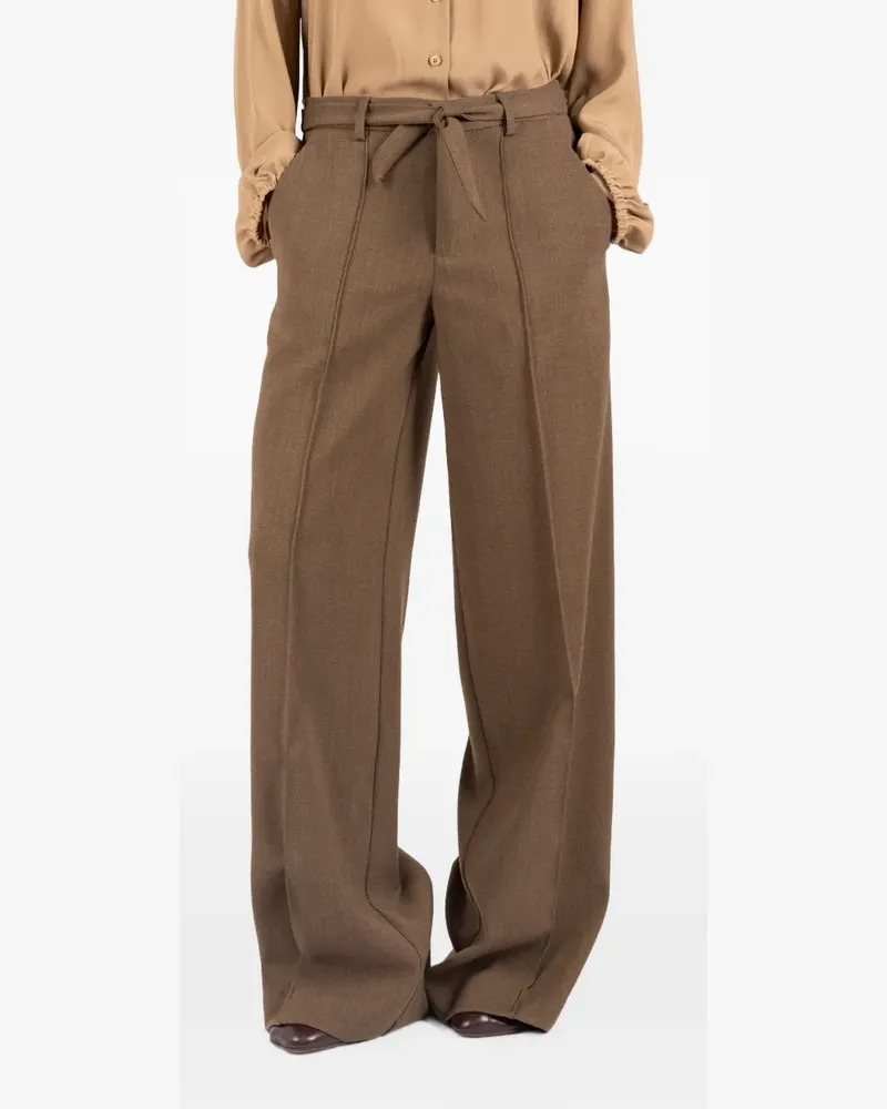 Société Anonyme tie-fastening wide-leg trousers - Braun Braun