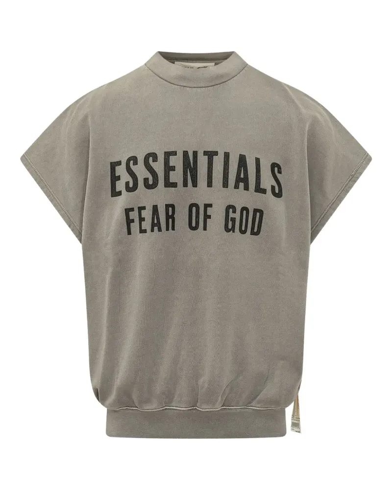 Fear of God Relaxed fleece cutoff sweatshirt - Grau Grau