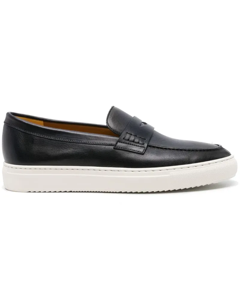 Doucal´s Penny-Loafer aus Leder - Blau Blau