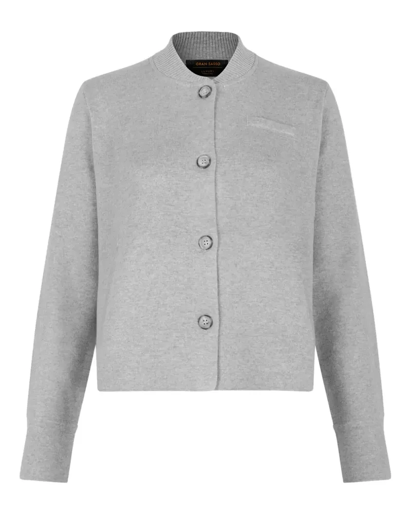 Gran Sasso Melierter Cardigan - Grau Grau