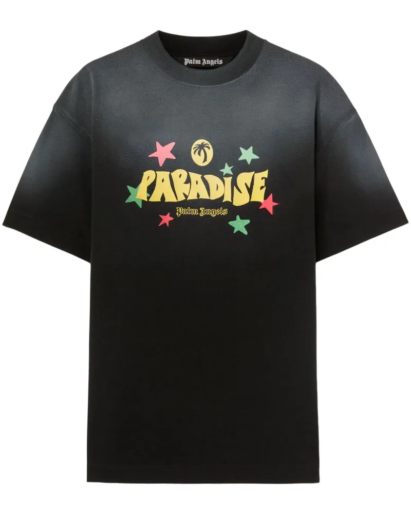 Palm Angels Paradise Palm T-Shirt - Schwarz Schwarz